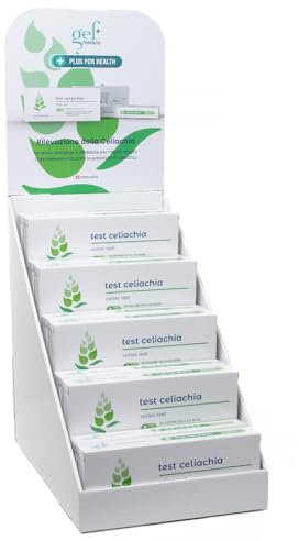 Gef Medica® Test Celiachia – Intolleranza al Glutine Rapido a Casa | Screening Anticorpi IgA/IgG 10 min | Malattia Celiaca CE