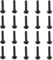 VGOL Lot de 20 Vis de Rechange pour Tondeuse à Gazon M4 X 18 Mm (660466001) Compatible avec Ryobi RY29550 RY30530 RY30550