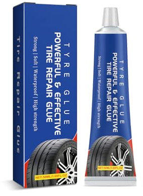 Meiliyizu Reifendichtmittel, 50 ml, strapazierfähig, schnell trocknend, hohe Temperaturen und wasserabweisende Pasten für Auto- und Motorradreifen