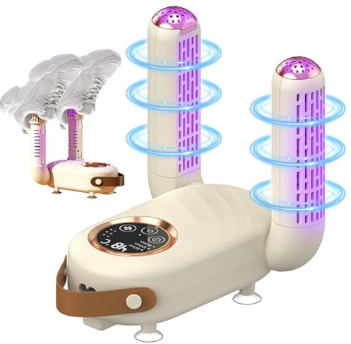 Asciuga scarpe elettrico – asciuga stivali con timer intelligente, asciuga scarponi, scalda scarpe, scaldapiedi elettrici, asciuga guanti con timer, antibatterico e per eliminare gli odori