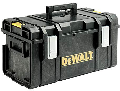 DEWALT Tough Box 1-70-322 Werkzeugbox/ Werkzeugkiste (große Werkzeugbox für allgemeinen Einsatz, IP 65- staubdicht und spritzwassergeschützt, mit Druckausgleichsknopf) DS300