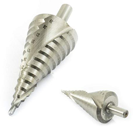 FAST WORLD SHOPPING ® Fresa Conica A Scalini 4 A 39 Mm Allarga Fori Punta Trapano In Acciaio Titanio Foratrice