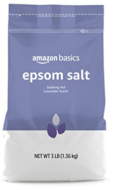 Amazon Basics Epsom Salt Soaking Aid, Lavender Scented, Relax & Relief, Resealable, 3 Pound, 1-Pack (Previously Solimo)