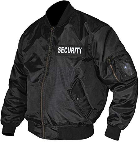 RAC3 Mens Collectables Memorabilia Security Doorman Harrington Bomber Jacket (M) Black
