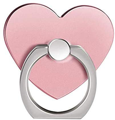 MuStone Soporte para anillo de teléfono móvil, soporte para anillo de teléfono celular, soporte de anillo de teléfono en forma de corazón