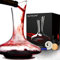 Decanter per Vino Rosso NUTRIUPS Decantatore in Vetro Caraffa per Vino Rosso & Tappo Aeratore per Vino Decanter Professionale Soffiato Decantatore Set con Accessori