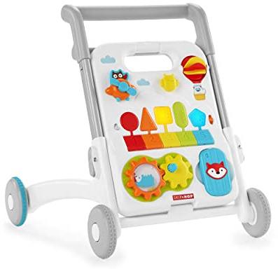 Skip Hop Baby Walker 4-in-1 Sit to Stand Convertible Light Up Walker with 40+ Activities Explore & More Age 6m+