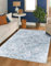 Livabliss Perth Teppich waschbar in der Waschmaschine - Vintage Teppich waschbar für Wohnzimmer 160x213 cm, Schlafzimmer, Küche - Orientalischer Boho Teppiche, Teppich Groß in Elfenbein, Braun, Grau