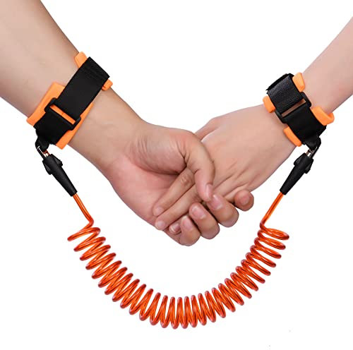 AOMIG Baby Anti-verloren Gürtel, 2,5 M Anti-Verlorene Handgelenk Gürtel Leine für Kinder,Baby Kinder Safty Anti Lost Walking Kinderleine Handgelenk(Orange）