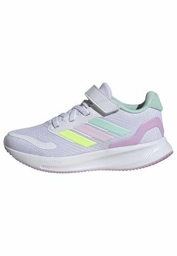 adidas Unisex Kids RUNFALCON 5 Shoes Kids, Cloud White/Clear Mint/Clear Pink, 12 UK Child
