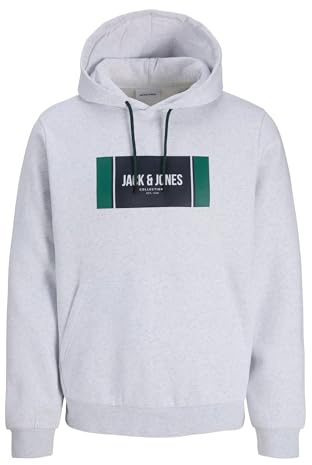 Jack & Jones Sudadera con Capucha para Hombre Jjhayato BTS, Color Blanco., S