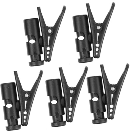 CLISPEED 5piezas Clip De Cable para Auriculares Unidades Sujetador Multipropósito para Micrófono Fijación Efectiva Superficies Verticales y Horizontales Compatible La Mayoría De Cables