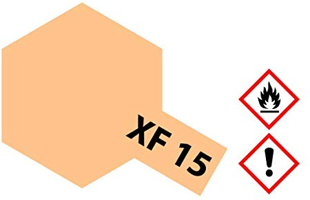 Tamiya - Peinture de couleur chair XF-15 - 23 ml - Mat