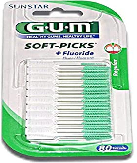 Gum Soft-Picks Original, Regular / Medium - cepillos interdentales, 80 piezas