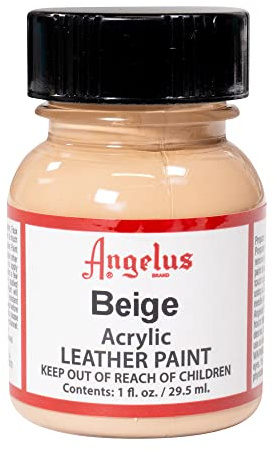 Angelus Acrylic Leather Paint Beige Size: 1 onza