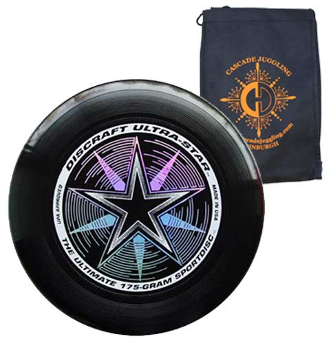 Discraft Ultrastar Disque volant 175 g – Ultimate Frisbee Compétition – Sac de jonglage en cascade inclus