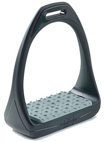 COMPOSITI Reflex 3D Wide Track Stirrups, Silver Grey, 4.75 (465137SLGRY475)