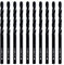 DelitonGude 3,2mm HSS M35 Cobalt Twist Bohrer, Hochgeschwindigkeitsstahl, Satz 10, passend für Stähle, Gusseisen und andere Metalle (3,2mm)