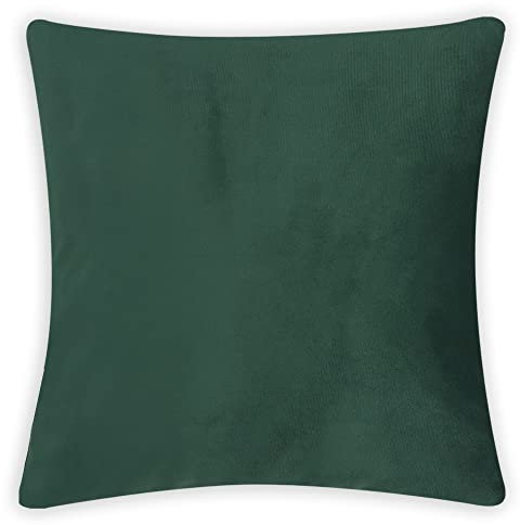 16x16 Cushion Cover – Premium Square Pillow Case for Stylish Home Decor Bottle Green Pillowcase 16x16 16 x 16 Set of 5 by A & A Fabrics