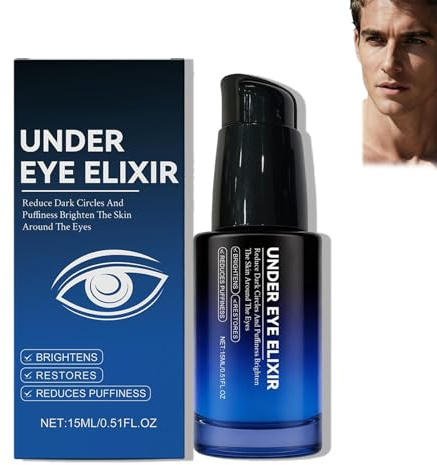 Under Eye Elixir, Anti Tränensäcke, Effektiv gegen Tränensäcke, Fältchen und Schwellungen, Strafft und Glättet mit Niacinamid & Hyaluronsäure (1PC, 15ML)