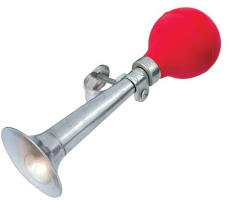 Schylling Bike Horn Steel, 8 Inch - Assorted Colors