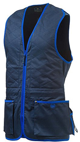 Beretta Schießweste Trap, Baumwolle L blau