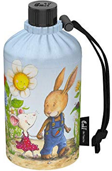 Emil Trinkflasche aus Glas für Mädchen & Jungen isolierte Glasflasche für Schule, Freizeit, Sport: Kinder & Eltern Friends 0,3l