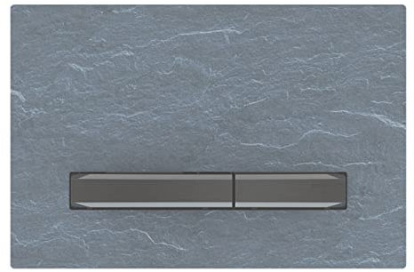 Geberit Actuation Plate Sigma50, for 2-Flush, Metal Color Black Chrome; Color: Black Chrome/Mustang Slate