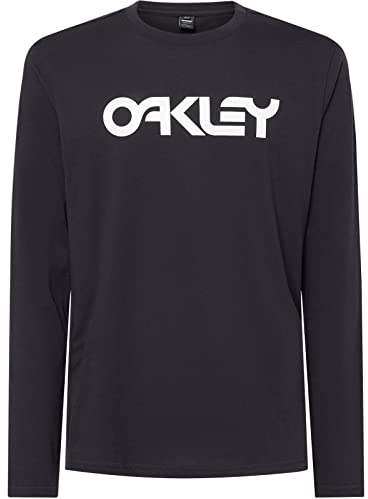 Oakley Men's Mark Ii Long Sleeve Tee 2.0 T-Shirt, Black/White, XL