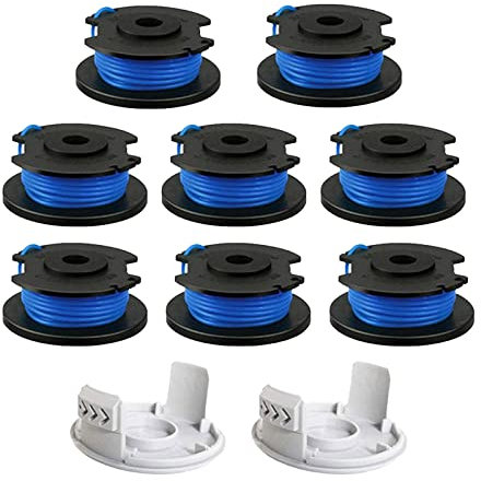 String Trimmer Replacement Spool Line, Compatible with Ryobi One+ AC14RL3A, Olt1832 Rac124, 0.065/1.6mm Strimmer Line Replacement for Ryobi 18V 24V 40V Strimmer, Cordless Trimmer Line 11ft (10PCS)