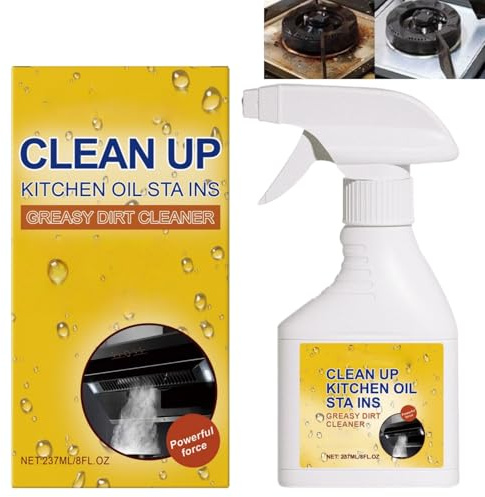237ML Kitchen Heavy Oil Cle/aner,All Purpose Oil Cle/aner,Kitchen Spray Cle/aner,Grease Remover,Oven Cle/aner,Stainless Steel Cle/aner,Stain Remover Spray,Multi-Purpose Cle/aner,Oil Stain Remover