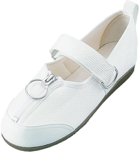Marianne W505 Women's Pumps, Rehabilitation Shoes, Foot Support, White, 25, 4E