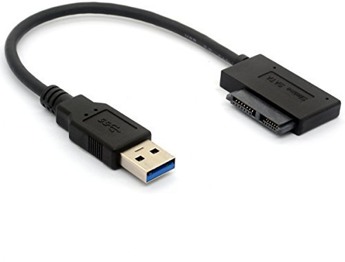 Cavo adattatore da USB 3.0 a SATA Slimline 7 + 6 13 pin, per unità ottica CD e DVD Rom del portatile.