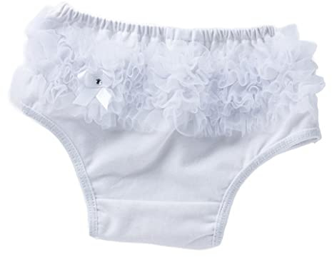Sharplace Culotte Bloomer Bébé Enfant Fille eté Dentelle Nœud -Couche 0-2 Ans, Blanc, XL pour 12-24 Mois