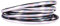 Tuokay 10M Protection Portiere Voiture Protection en Caoutchouc de Port de Voiture Noire (Argent)