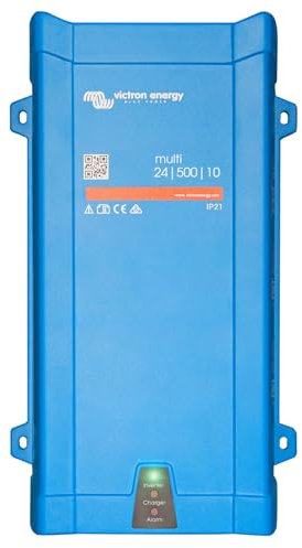 Victron Energy MultiPlus Pure Sine Wave Inverter Charger for 10 amp Battery, 500VA 24-Volt 230V
