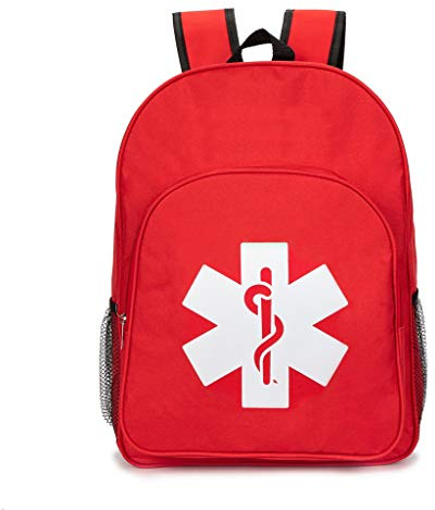Jipemtra Zaino di emergenza rosso – Borsa di primo soccorso medico trauma per campeggio, ciclismo, escursionismo e attività all'aperto