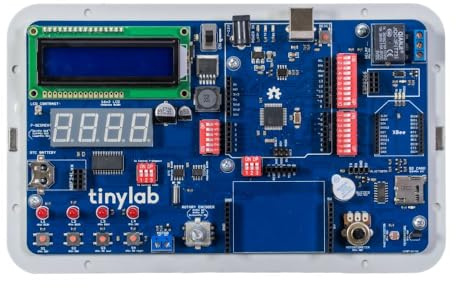 TinyLab Starter Kit Works with 20 Modules. Coding Learning Guide, Electronics Kit for Beginners, Single Board Computer for Makers