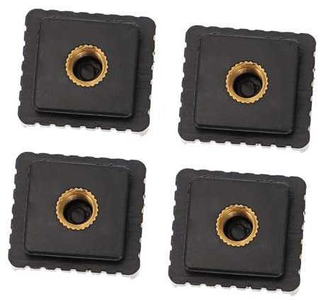 jojofuny Supporto Per Slitta a Contatto Caldo 4 Pezzi Foro Filettato 1/4 , Staffa Per Flash e Luce Led, Montaggio Facile Senza Attrezzi Per Accessori Fotocamera Professionali