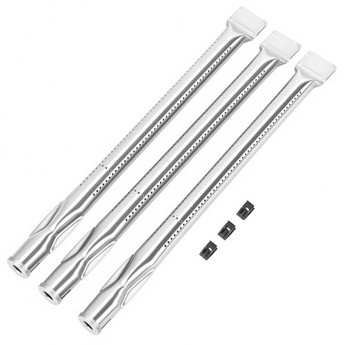 GFTIME Rostfritt stål brännare för Rösle Videro G3 och G4, gasgrill brännare reservdelar för Rösle Videro-serien, 3 stycken