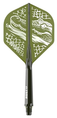 CUESOUL Forest Design ROST 77 Asta e Aletta Integrate per Freccette, Forma Standard, Set da 3