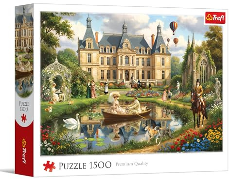 Trefl - Palais au Bord de l'eau - Puzzle de 1500 pièces - Puzzle à Monter soi-même, Divertissement créatif, Puzzle Classique pour Adultes et Enfants à partir de 14 Ans