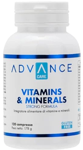 +WATT - Vitamins & Minerals Strong Formula - Integratore Alimentare di Vitamine a Minerali - Formato: 30 compresse - Multivitaminico - ADVANCE CARE (120 compresse)