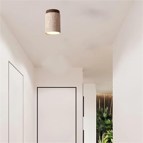 Moderna små taklampor Sten Sovrum Korridor Matsal Hänglampa E17 Bulb Marmor (Kallvit, D12cm)(Cold White,D11cm)