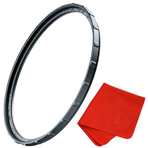 82mm X2 UV Filter for Camera Lenses - UV Protection Photography Filter with Lens Cloth - MRC8, Nanotec Coatings, Ultra-Slim, Traction Frame, Weather-Sealed by Breakthrough Photography