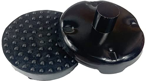 Floor Jack Saddle with Rubber Pad, 4.8 Inch in Diam, 1-1/8 Stem, Up to 4 Ton, Cast Iron Quality Replacement Part Fits Many Floor Jacks