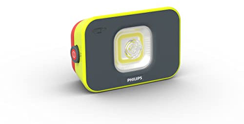 Philips LED-Arbeitsleuchte Xperion 6000 Flood, wiederaufladbarer LED-Strahler mit Zoom- und dimmbarem Flut- und Spotlicht, 1000lm, Gestensteuerung, Powerbank Funktion