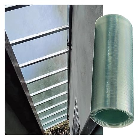Polycarbonate Panel, 1.2 Mm Clear Film, Anti-UV Rainproof Waterproof Protection Glassfiber Panel, Greenhouse Canopy Carport Farm Lighting Panels, Easy To Bend And Shape ( Color : Width: 23.63 in , Siz