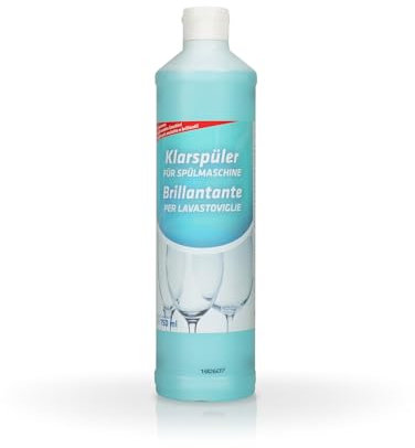 Wimex® Brillantante per Lavastoviglie - Piatti e Bicchieri Scintillanti, Senza Calcare e Aloni. 750 ml