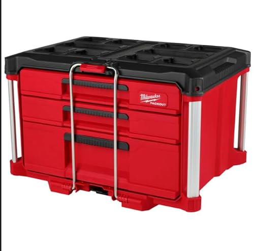 Milwaukee Packout 3 Drawer Multi-Deep Tool Organizer Box - 48-22-8447